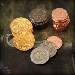 50 Metal ROMAN Coins Board...