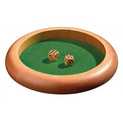 Wooden Dice Tray 220mm