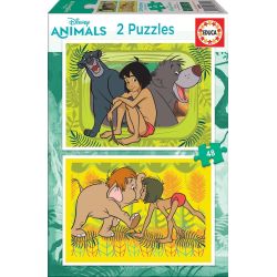 Puzzle Educa 2x48 Jungle Book